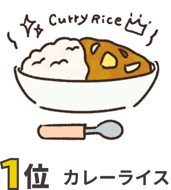 1位カレーライス